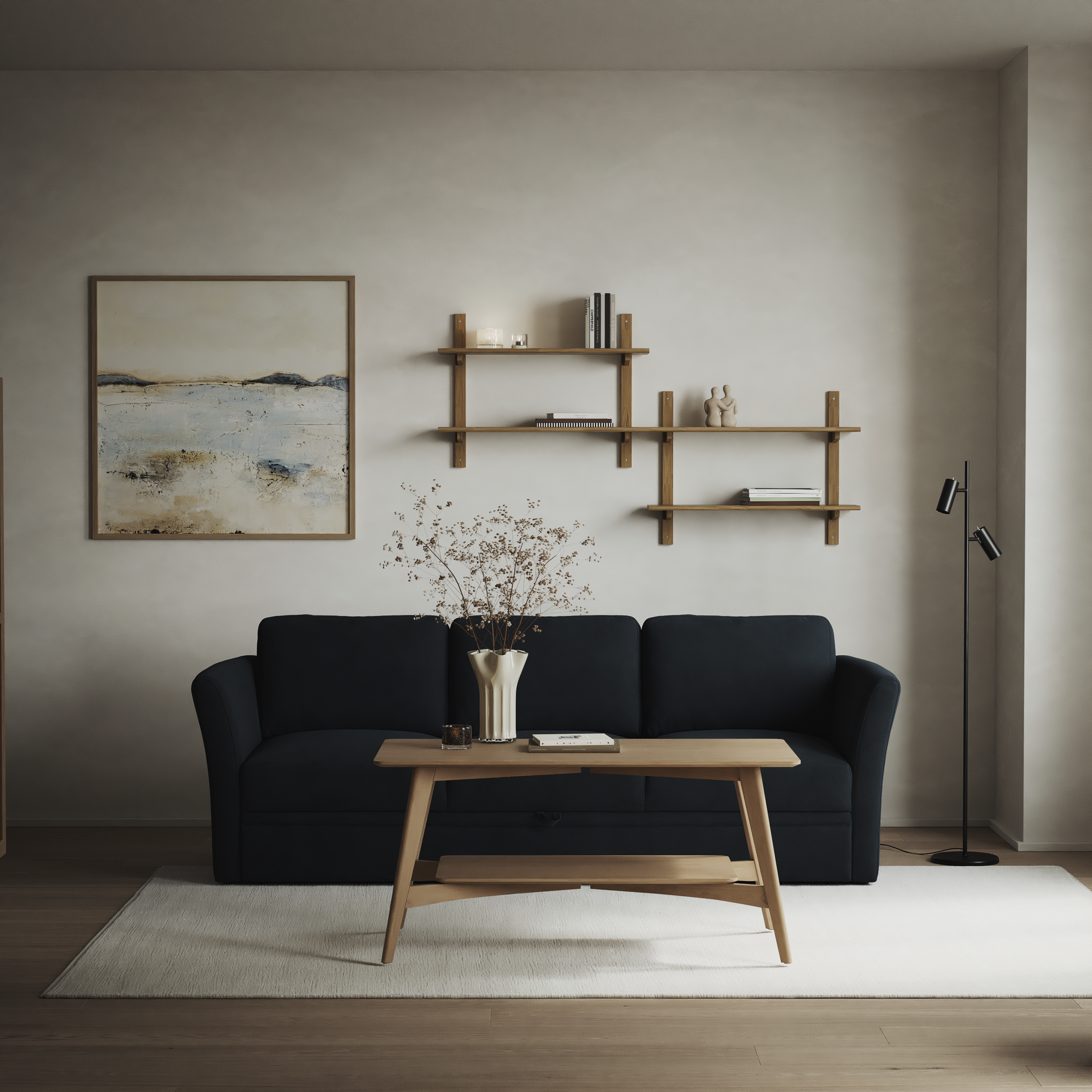 Öland - Bäddsoffa 3-sits, längsbäddad - inspiration