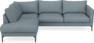 Impression Delux - 3-sits soffa med divan vänster - Blå