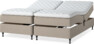 Delux Sense - Ställbar säng, dubbelsäng med bäddmadrass - Beige