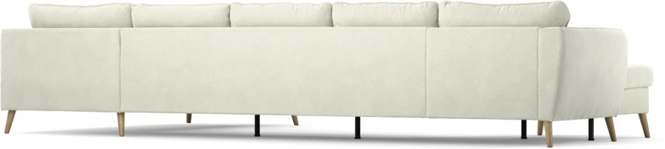 County - 4-sits soffa med schäslong vänster och divan höger - Vit