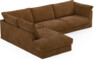 Cherrie Klädsel -  3-sits soffa med divan vänster - Orange