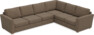 Friday - Hörnsoffa, 3+2-sits - Brun