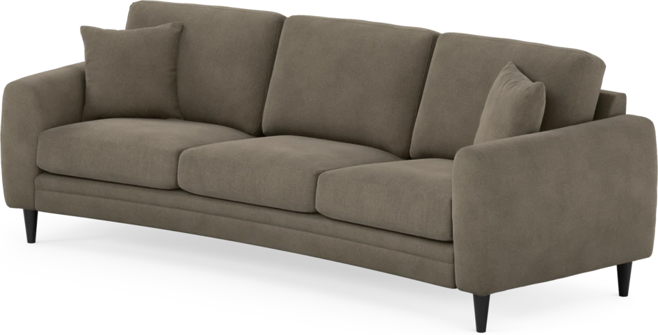 Eden - 3-sits soffa svängd - Beige