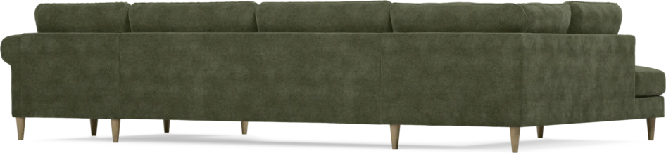 Bridge - 3-sits soffa med divan vänster och schäslong höger - Grön