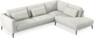 Willow - 3-sits soffa med divan höger, fast klädsel - Vit