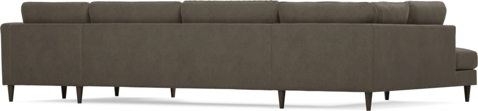 Bridge - 3-sits soffa med divan vänster och schäslong höger - Brun