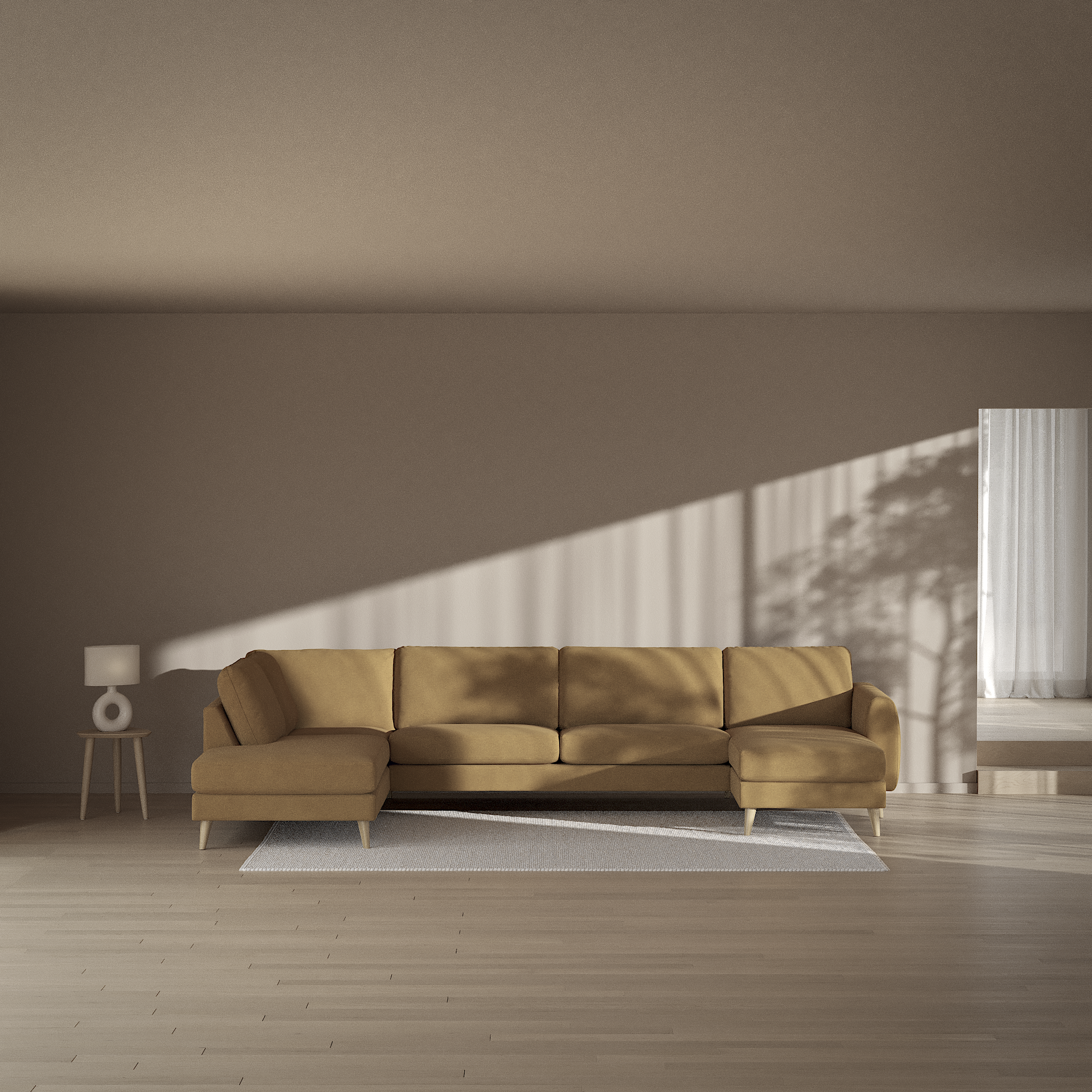 Bridge - 3-sits soffa med divan vänster och schäslong höger - inspiration