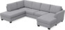 Friday - 3-sits soffa med divan vänster och schäslong höger - Grå