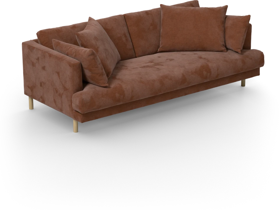 Harper - 3-sits soffa, hel dyna - Orange
