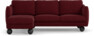Madison Lux - 2-sits soffa med schäslong vänster - Röd