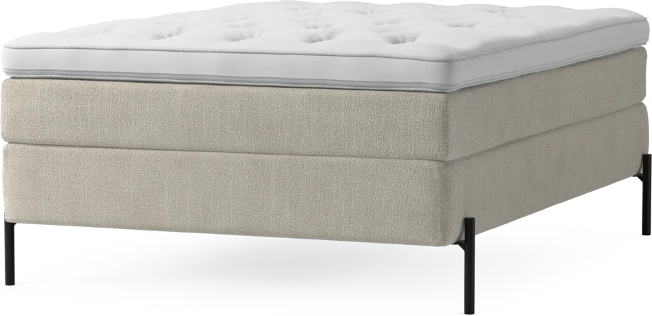 Delux Sense - Kontinentalsäng, enkelsäng 140 cm med bäddmadrass och sängben