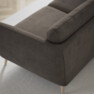 Madison Lux - 2-sits soffa med schäslong vänster - Brun