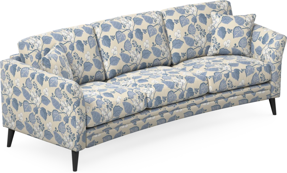 Eden - 3-sits soffa svängd - Flerfärgad