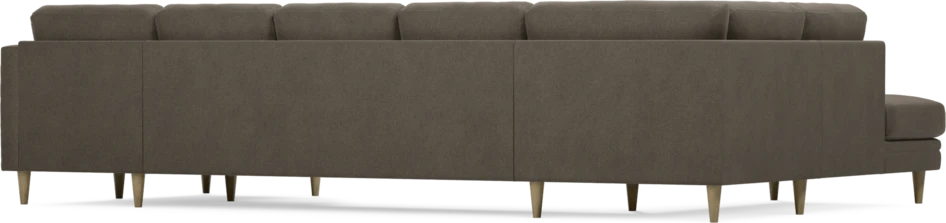 Eden - 3-sits soffa med divan vänster och schäslong höger - Brun