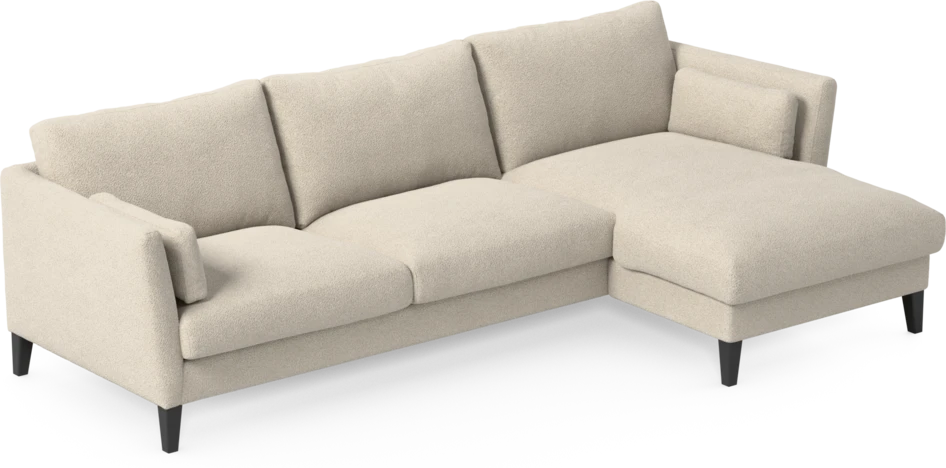 Winston - 3-sits soffa med schäslong, vändbar - Beige