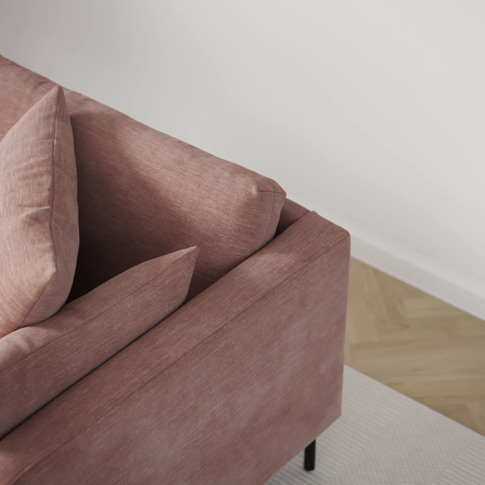 Harper - 3-sits soffa - Rosa