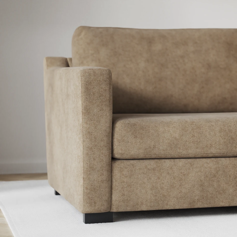 Friday - 3-sits soffa med schäslong vänster och divan höger - Brun