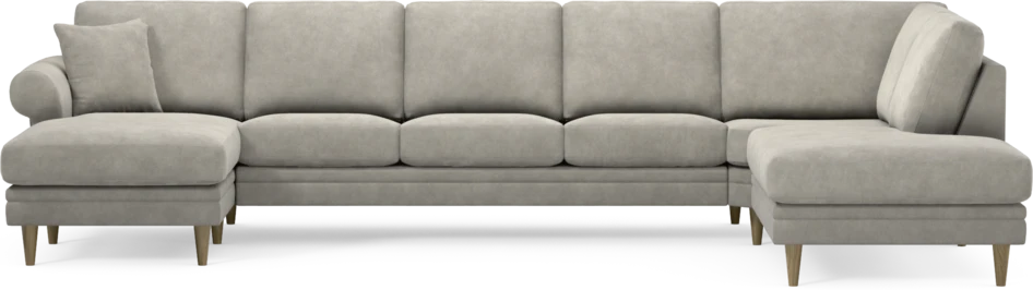 Eden - 3-sits soffa med schäslong vänster och divan höger - Grå