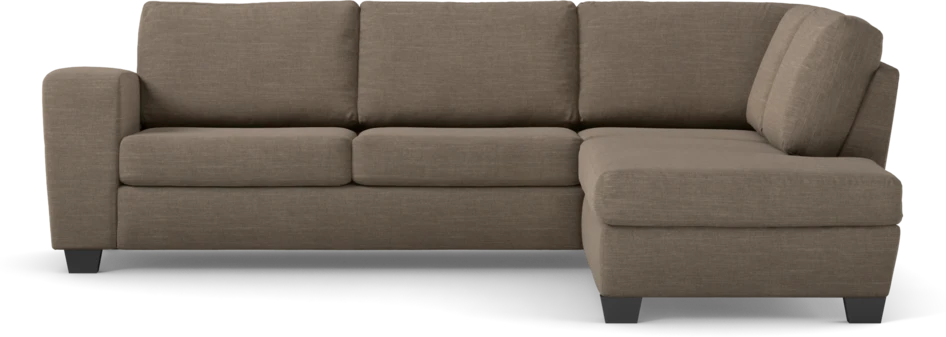 Friday - 2,5-sits soffa med divan höger - Brun