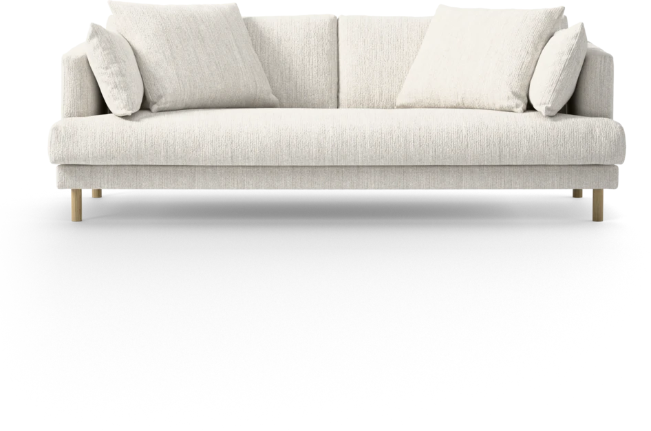 Harper - 3-sits soffa, hel dyna - Vit