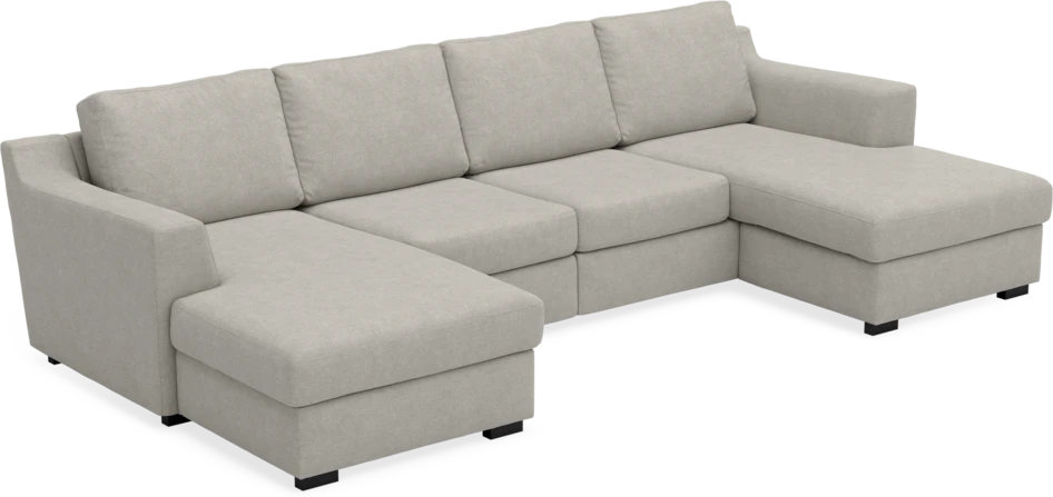 Friday - 2-sits soffa med två schäslonger - Beige
