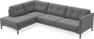 Rio - 3-sits soffa med divan vänster - Grå