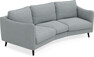 Madison - 3-sits soffa svängd, 70 cm - Turkos