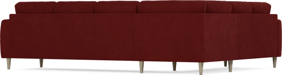 Eden - Hörnsoffa, 2+3-sits - Röd