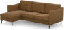 Madison Lux - 2-sits soffa med schäslong vänster - Brun