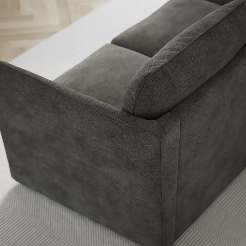 Öland - Bäddsoffa 3-sits, längsbäddad - Grå