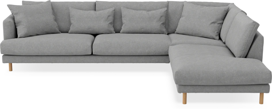 Harper - 3-sits soffa med divan höger - Grå