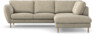 Madison Lux - 2-sits soffa med divan höger - Beige