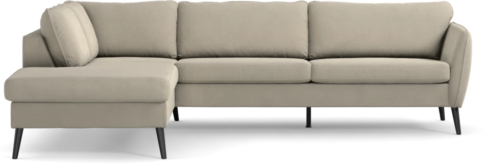 County - 2,5-sits soffa med divan vänster - Grå