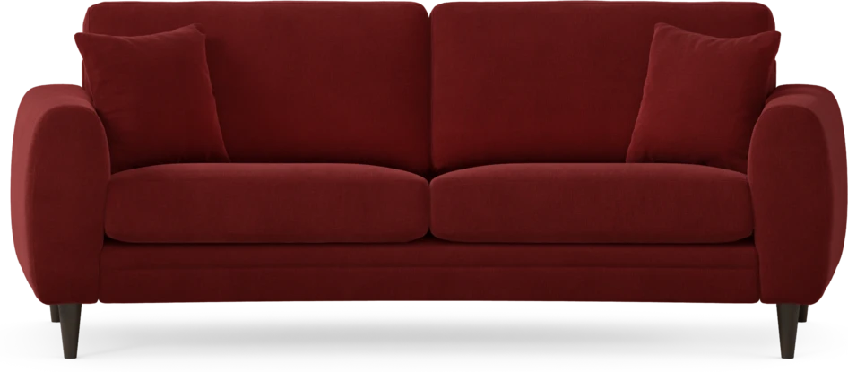 Eden - 2,5-sits soffa svängd - Röd