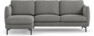 Madison Lux - 2-sits soffa med schäslong vänster - Grå