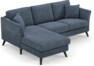 Eden - 2-sits soffa med schäslong - Blå