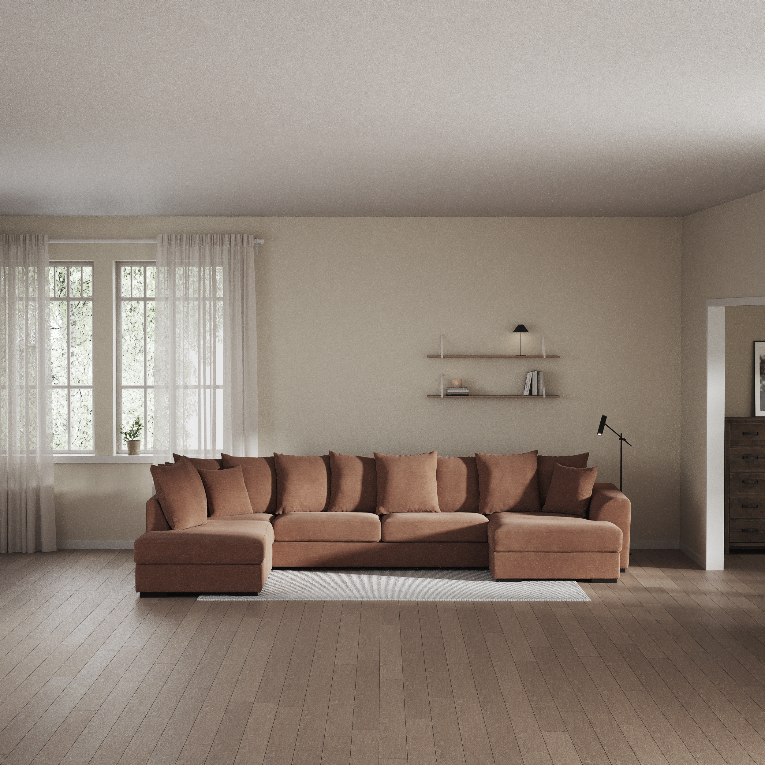 Town - 3-sits soffa med divan vänster och schäslong höger - inspiration