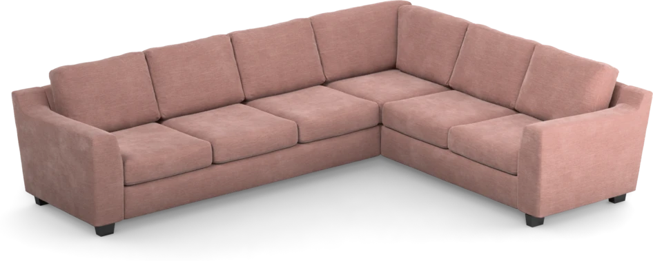 Friday - Hörnsoffa, 3+2-sits - Rosa