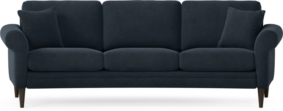 Eden - 3-sits soffa svängd - Blå