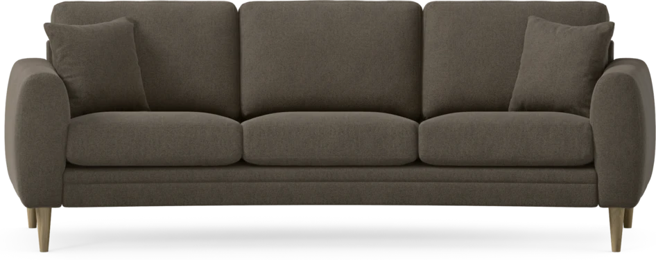 Eden - 3-sits soffa svängd - Brun