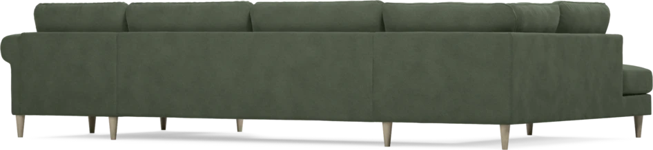 Bridge - 3-sits soffa med divan vänster och schäslong höger - Grön