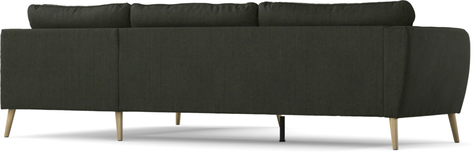 County - 2,5-sits soffa med divan höger - Grön