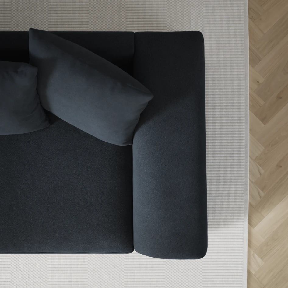 Town - 3-sits soffa med divan vänster och schäslong höger - Blå