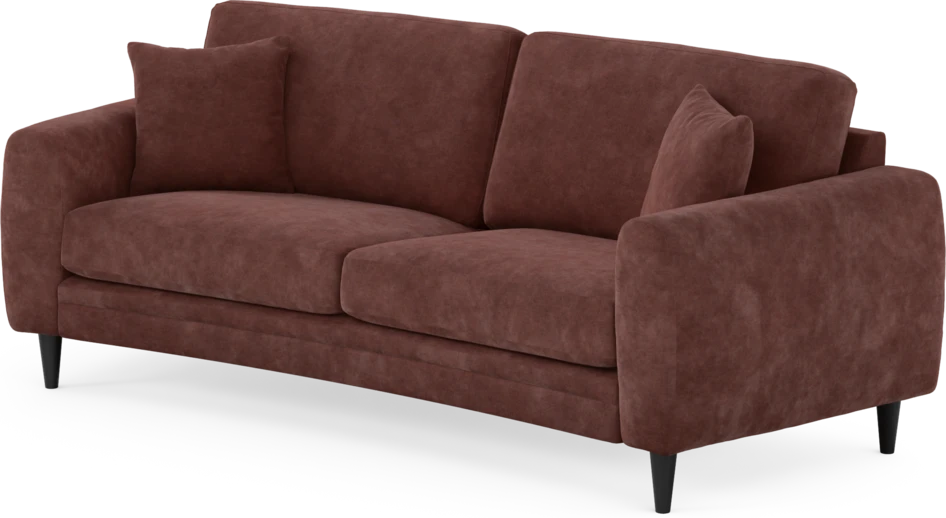 Eden - 2,5-sits soffa svängd - Röd