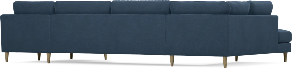 Bridge - 3-sits soffa med divan vänster och schäslong höger - Blå