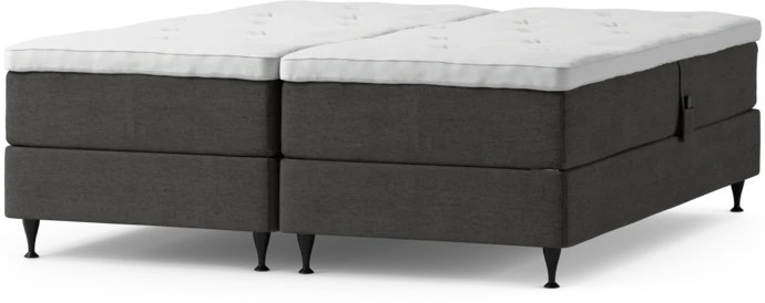 Delux Dream, Ställbar säng, dubbelsäng med bäddmadrass och sängben