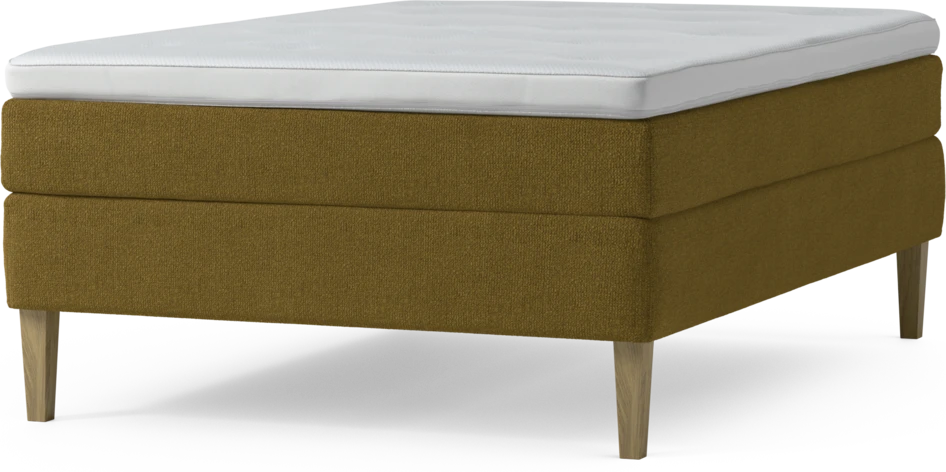 Delux Sense - Kontinentalsäng, enkelsäng 140 cm med bäddmadrass och sängben