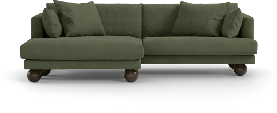 Harper - 4-sits med schäslong XL vänster - Grön