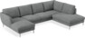 Madison Lux - 2-sits soffa med schäslong vänster och divan höger - Vit