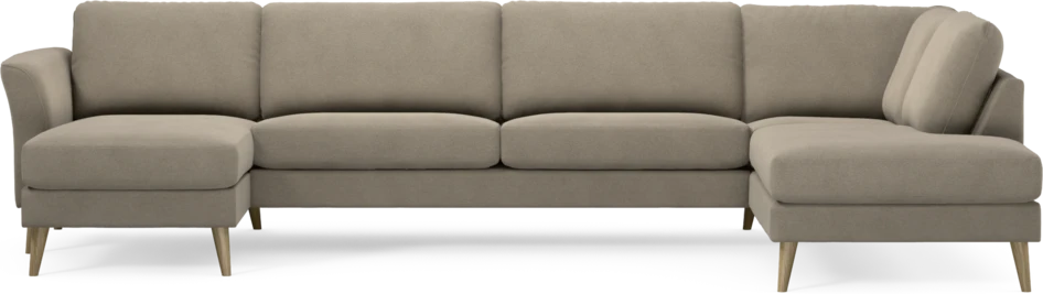 Bridge - 3-sits soffa med schäslong vänster och divan höger - Beige